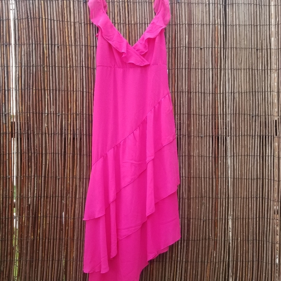 Show Me Your MuMu pink ruffles maxi dress - Picture 2 of 12